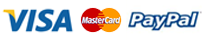 Visa, Mastercard, PayPal accepted